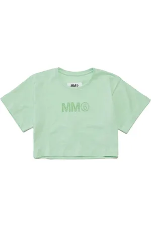 Maison Margiela T-shirt med glimmerlogo