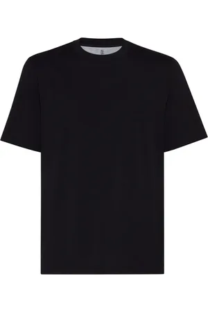 Brunello Cucinelli Jersey-T-shirt med rund hals
