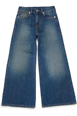 Maison Margiela Jeans med brede ben og logomærke
