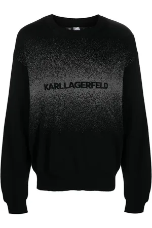 Karl Lagerfeld Sweatshirt med intarsia-logo