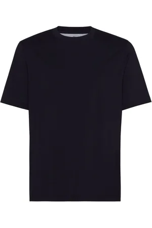 Brunello Cucinelli Jersey-T-shirt med rund hals