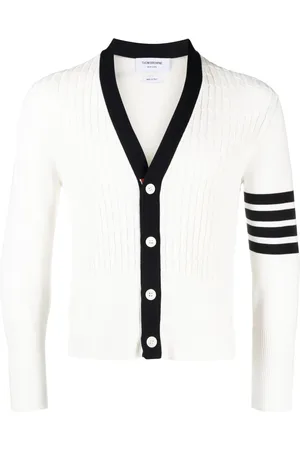 Thom Browne Cardigan med 4 striber