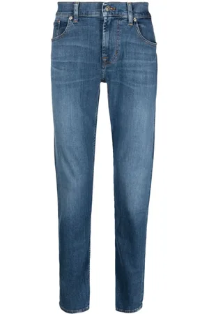 7 for all Mankind Jeans med smalle ben og lav talje