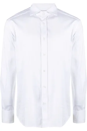 Brunello Cucinelli Skjorte med spread-krave