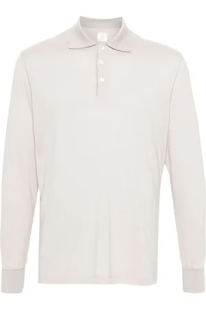 ELEVENTY Langærmet polo i jersey