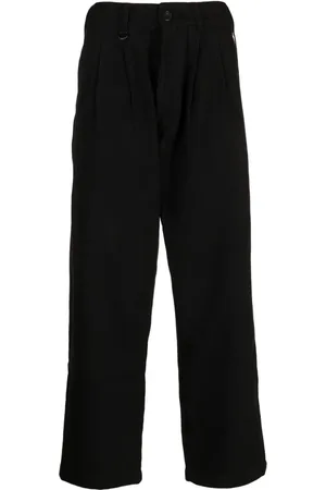 Chocoolate Jeans med logo-applikation og lige ben