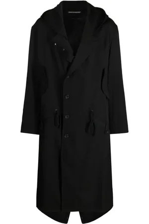 YOHJI YAMAMOTO Trenchcoat med hakrevers