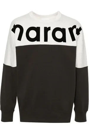 Isabel Marant Intarsiastrikket Howley sweatshirt med logo