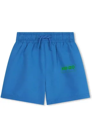 Kenzo Badeshorts med løbesnor og logotryk