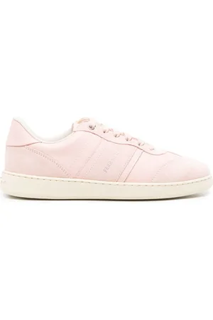 Salvatore Ferragamo Sneakers i ruskind og læder med præget logo