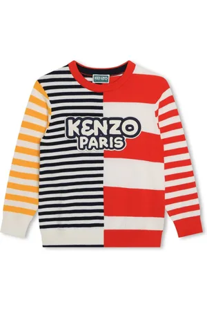 Kenzo Stribet trøje med logomærke