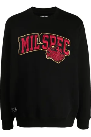 Izzue Sweatshirt med applikation og rund hals