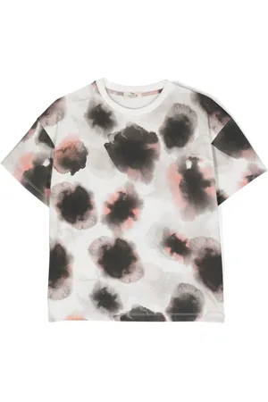 Le pandorine T-shirt med abstrakt tryk