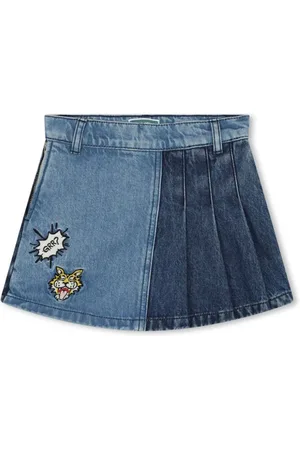 Kenzo Tiger-broderede denimshorts