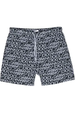 Dolce & Gabbana Badeshorts med løbesnor og logotryk