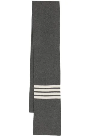 Thom Browne Ribbet 4-Bar-stribet tørklæde