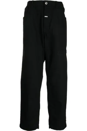 A Bathing Ape Jeans med brede ben og logoapplikation