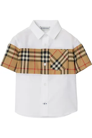 Burberry Skjorte med vintage-ternet panel
