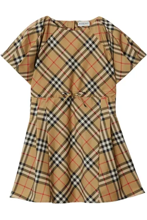 Burberry Ternet kort kjole med plissering