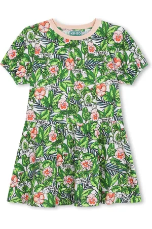 Kenzo Kjole med blomstertryk