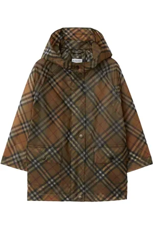 Burberry Vintage-ternet parka med hætte