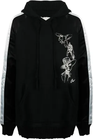 GREG LAUREN Souvenir hættetrøje med broderi