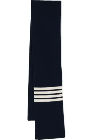 Thom Browne Ribbet 4-Bar-stribet tørklæde