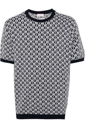 Fursac T-shirt i jacquard med rebmotiv