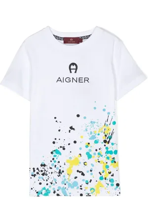 Aigner T-shirt med malingssprøjt