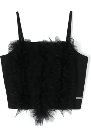 MONNALISA Cropped top med flæser