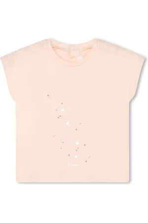 Chloé T-shirt med broderet logo