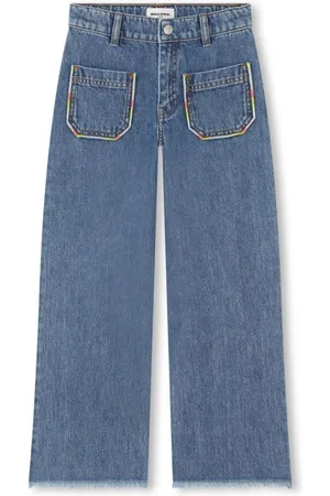 Sonia Rykiel Enfant Jeans med lige ben og broderi