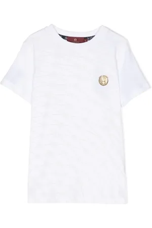 Aigner T-shirt med gummi-logo og monogram