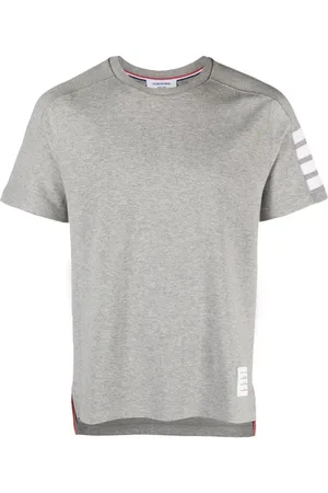 Thom Browne T-shirt med korte ærmer og fire striber