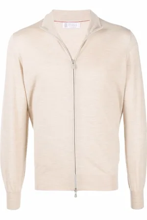 Brunello Cucinelli Strikket cardigan med lynlås