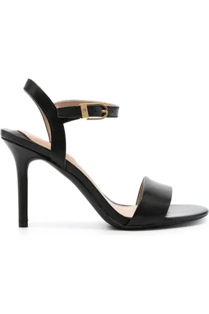 Ralph Lauren Gwen 100mm sandaler i læder