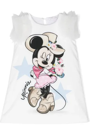MONNALISA X Disney kjole med Minnie Mouse-tryk