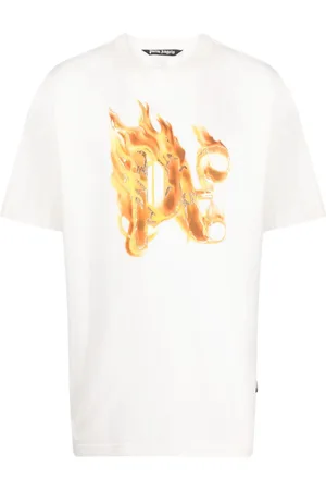 Palm Angels Burning T-shirt med monogramtryk