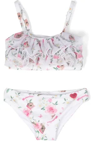 MONNALISA Blomstret bikinisæt med flæser