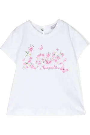 MONNALISA St. Love T-shirt med rosetryk