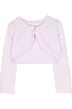 MONNALISA Cropped cardigan med rund hals