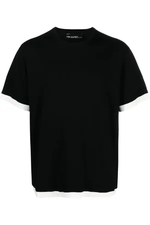 Neil Barrett Strikket T-shirt med kontrastdetalje