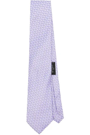 Etro Silkeslips i mønstret jacquard
