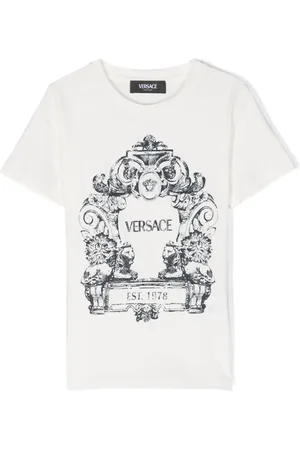 VERSACE T-shirt med Cartouche-tryk