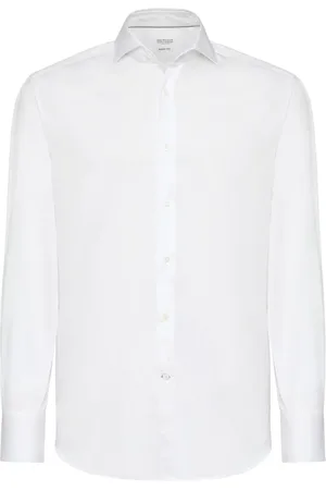 Brunello Cucinelli Classica skjorte med knapper