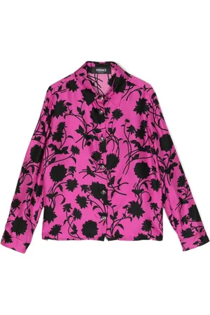 VERSACE Skjorte med blomstertryk