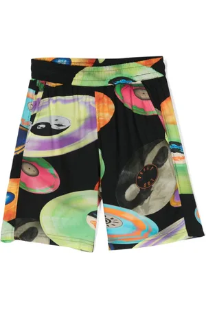 Molo Slip-on træningsshorts med grafisk tryk