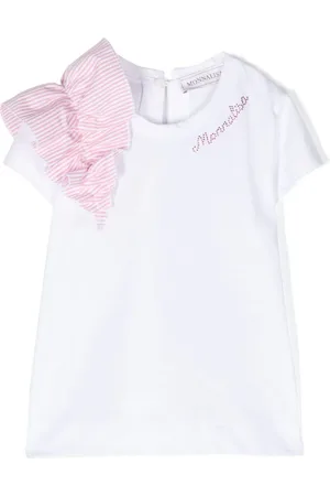 MONNALISA T-shirt med flæsedetalje