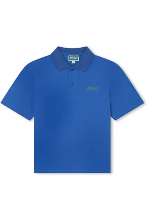 Kenzo Piqué-vævet polo med logotryk