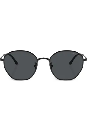 Giorgio Armani Solbriller med geometrisk stel og tonet glas